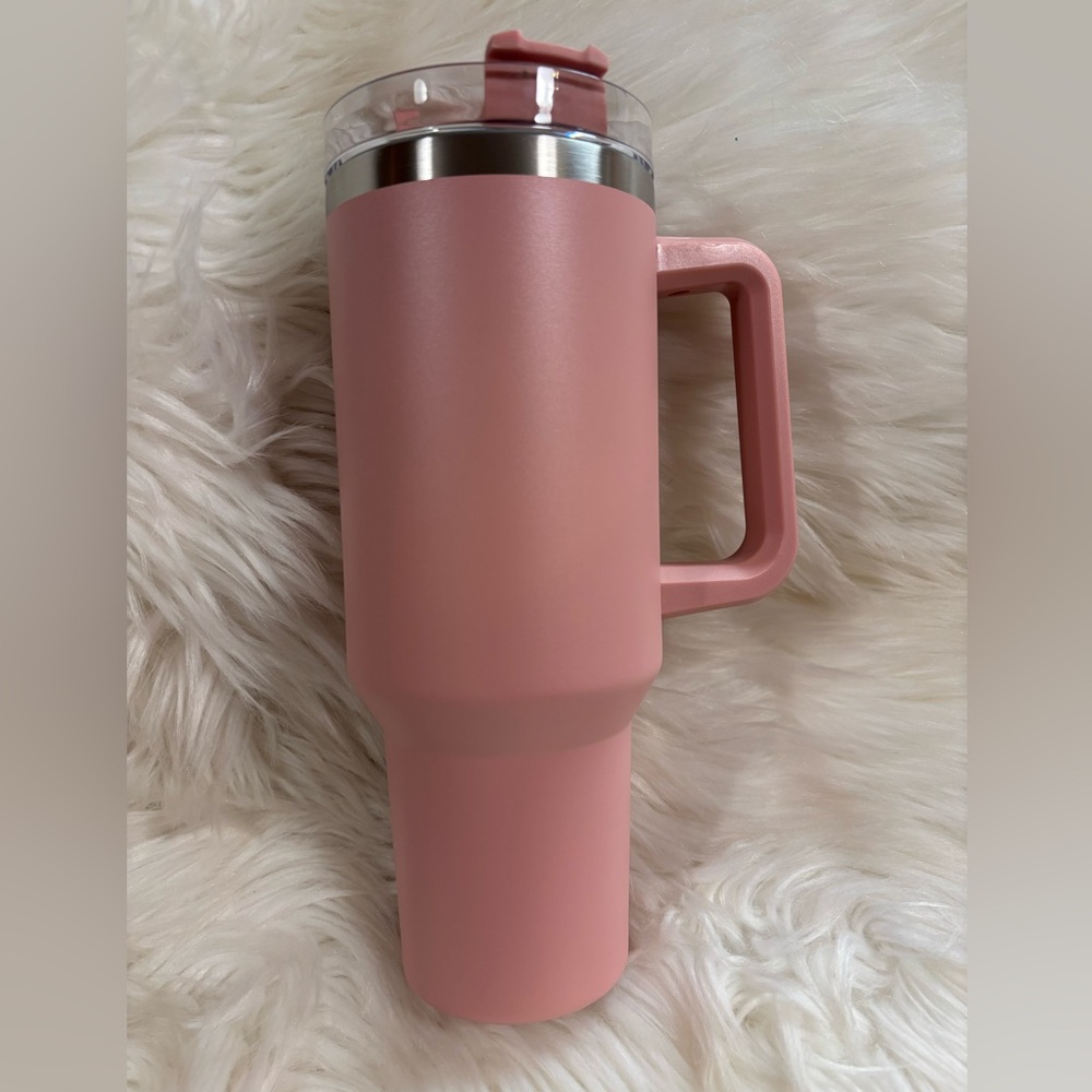 40 oz Dusty Rose Pink Stainless Steel Tumbler